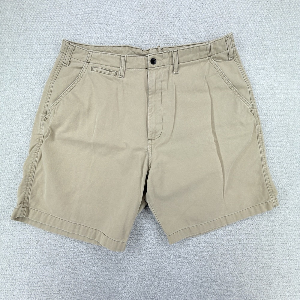 Polo Ralph Lauren Chino Shorts Mens 36 Beige Adjustable Classic Fit Flat Front